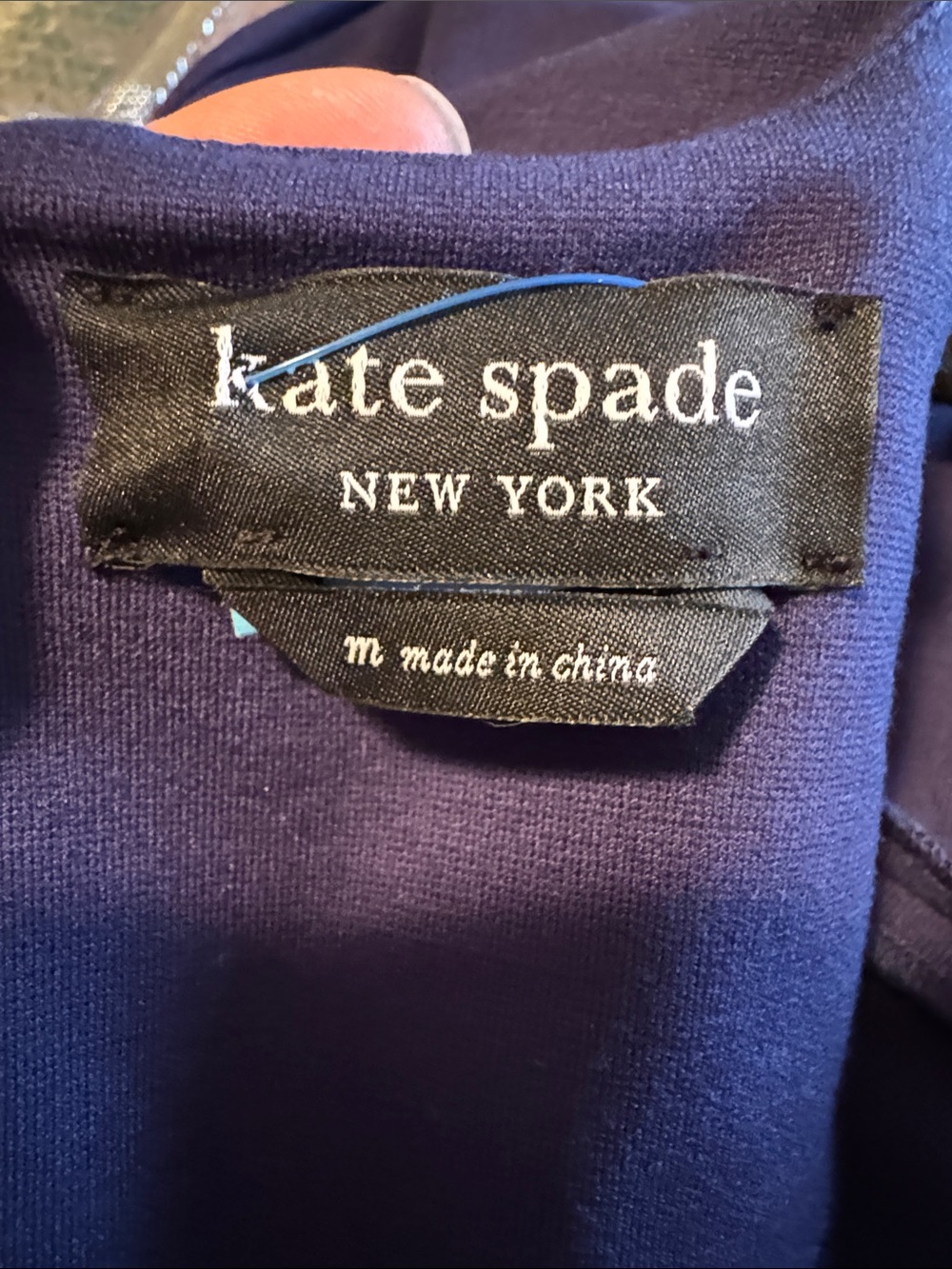 kate spade Royal Blue Short-Sleeve Belted Wide-Leg Jumpsuit - Picture 11 of 11